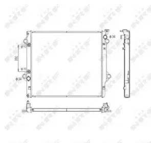 53568 NRF Радиатор, охлаждение двигателя