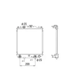 53577 NRF Радиатор, охлаждение двигателя