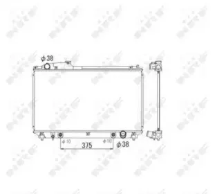 53584 NRF Радиатор, охлаждение двигателя
