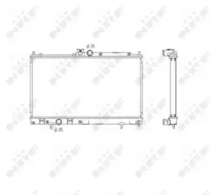 53591 NRF Радиатор, охлаждение двигателя