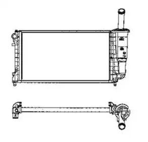 53606 NRF Радиатор, охлаждение двигателя