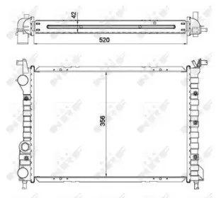 53608 NRF Радиатор, охлаждение двигателя
