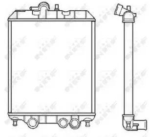 53618 NRF Радиатор, охлаждение двигателя