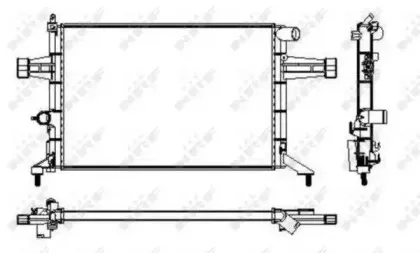 53628 NRF Радиатор, охлаждение двигателя