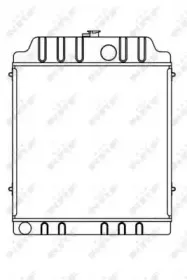 53655 NRF Радиатор, охлаждение двигателя