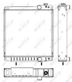 53658 NRF Радиатор, охлаждение двигателя