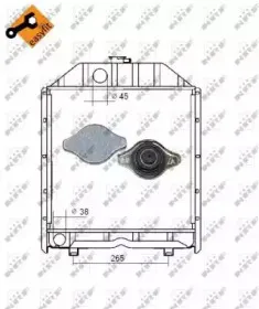 53663 NRF Радиатор, охлаждение двигателя
