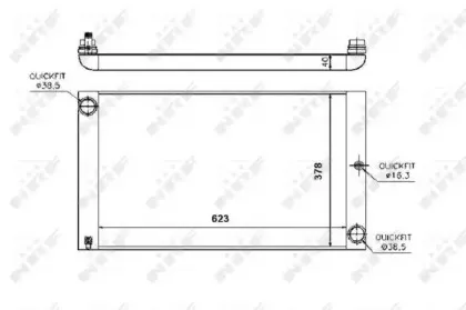53727 NRF Радиатор, охлаждение двигателя