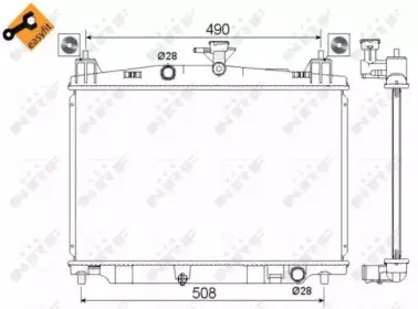 53751 NRF Радиатор, охлаждение двигателя