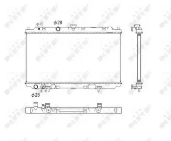 53760 NRF Радиатор, охлаждение двигателя