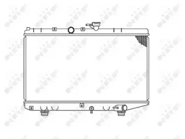 53828 NRF Радиатор, охлаждение двигателя
