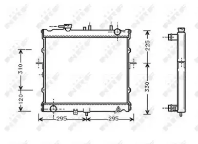 53831 NRF Радиатор, охлаждение двигателя