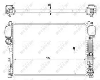 53839 NRF Радиатор, охлаждение двигателя