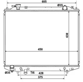 53949 NRF Радиатор, охлаждение двигателя