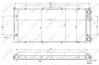 53960 NRF Радиатор, охлаждение двигателя