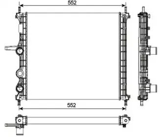53986 NRF Радиатор, охлаждение двигателя