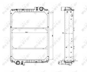 54074 NRF Радиатор, охлаждение двигателя