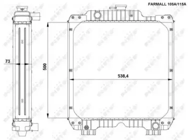 54090 NRF Радиатор, охлаждение двигателя