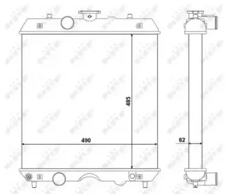54104 NRF Радиатор, охлаждение двигателя
