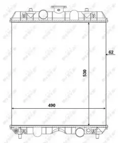 54106 NRF Радиатор, охлаждение двигателя