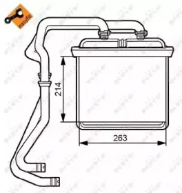 54215 NRF Теплообменник, отопление салона