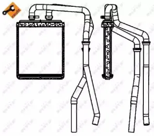54218 NRF Теплообменник, отопление салона
