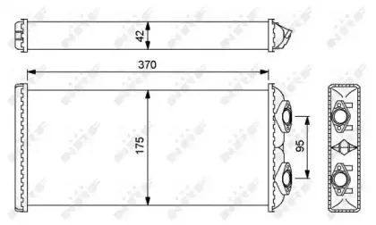 54246 NRF Теплообменник, отопление салона