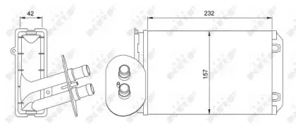 54247 NRF Теплообменник, отопление салона