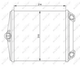 54248 NRF Теплообменник, отопление салона