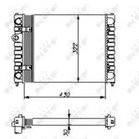 54686 NRF Радиатор, охлаждение двигателя