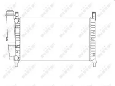 54701 NRF Радиатор, охлаждение двигателя