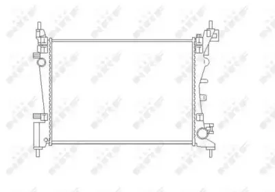 55340 NRF Радиатор, охлаждение двигателя