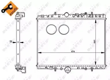 55347 NRF Радиатор, охлаждение двигателя