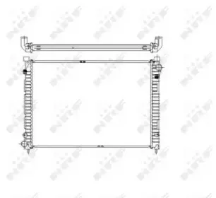 55444 NRF Радиатор, охлаждение двигателя