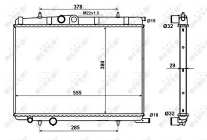 56021 NRF Радиатор, охлаждение двигателя