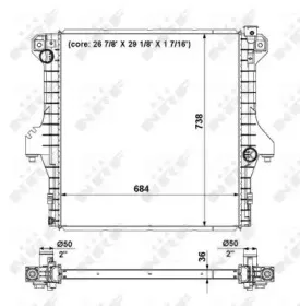 56025 NRF Радиатор, охлаждение двигателя