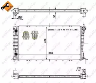 56035 NRF Радиатор, охлаждение двигателя