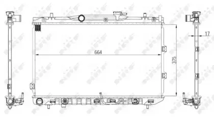 56060 NRF Радиатор, охлаждение двигателя