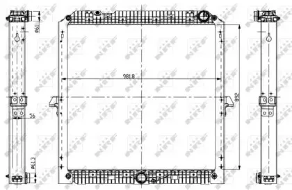56068 NRF Радиатор, охлаждение двигателя