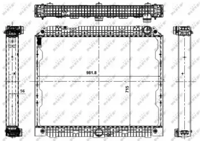 56070 NRF Радиатор, охлаждение двигателя