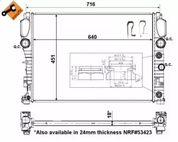 56076 NRF Радиатор, охлаждение двигателя