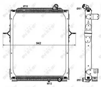 579563 NRF Радиатор, охлаждение двигателя
