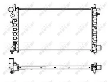 58068 NRF Радиатор, охлаждение двигателя