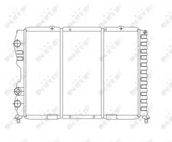 58083 NRF Радиатор, охлаждение двигателя