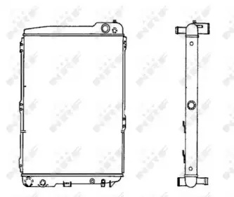 58110 NRF Радиатор, охлаждение двигателя