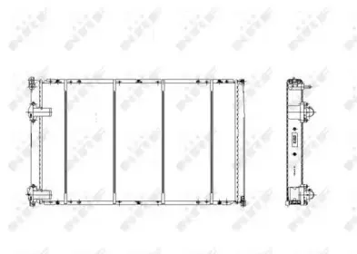 58214 NRF Радиатор, охлаждение двигателя