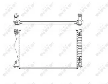 58220 NRF Радиатор, охлаждение двигателя