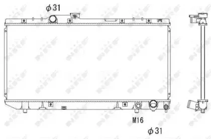 58238 NRF Радиатор, охлаждение двигателя