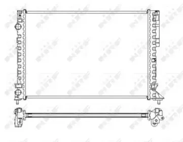 58242 NRF Радиатор, охлаждение двигателя