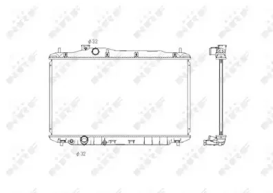 58323 NRF Радиатор, охлаждение двигателя